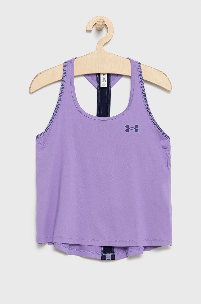 Under Armour top copii 1363374 culoarea violet