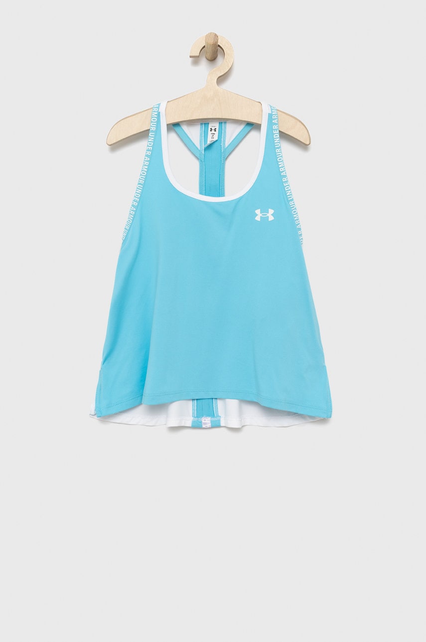 Levně Dětský top Under Armour 1363374 tyrkysová barva