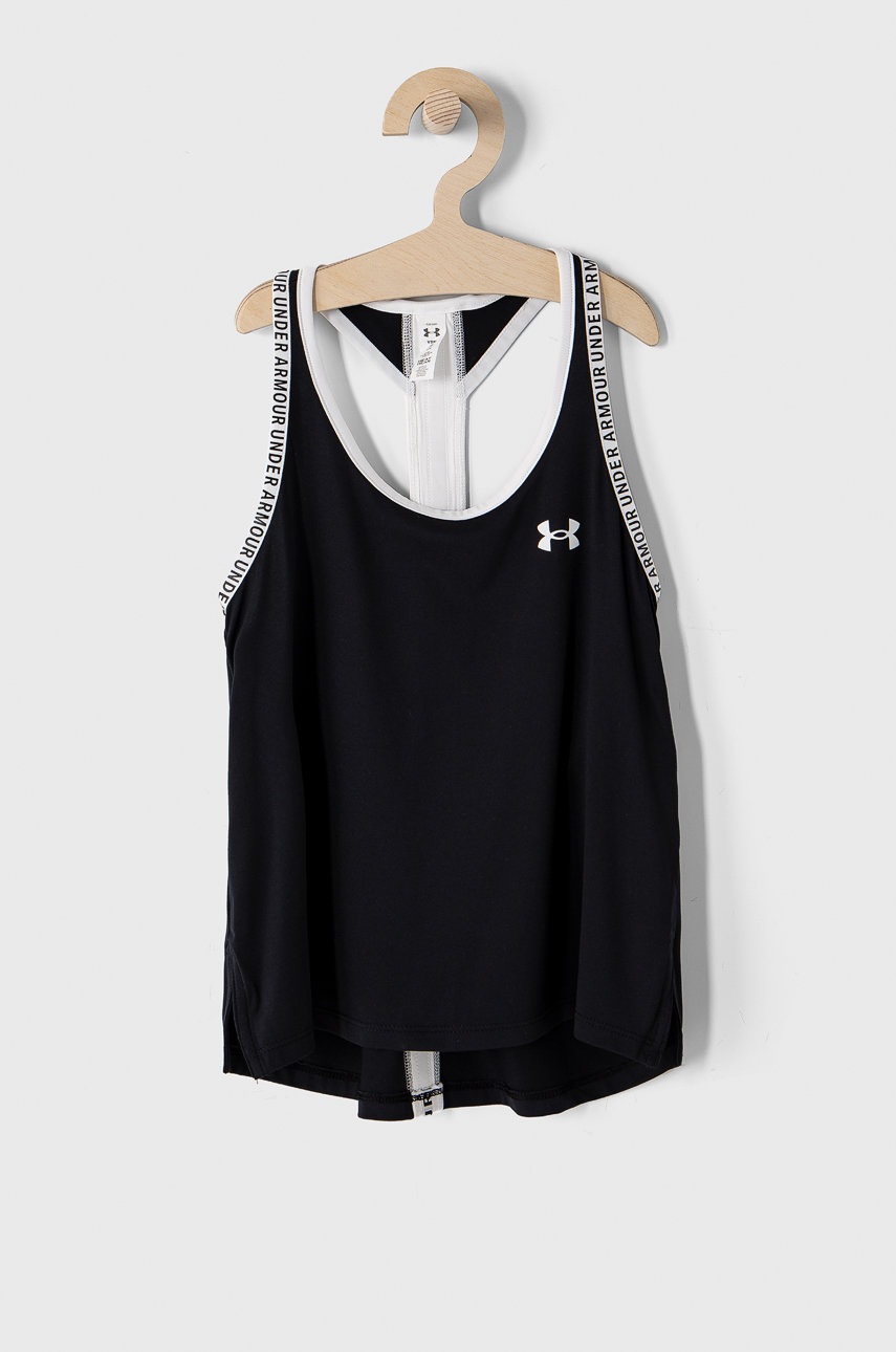 Under Armour top copii 1363374 culoarea negru