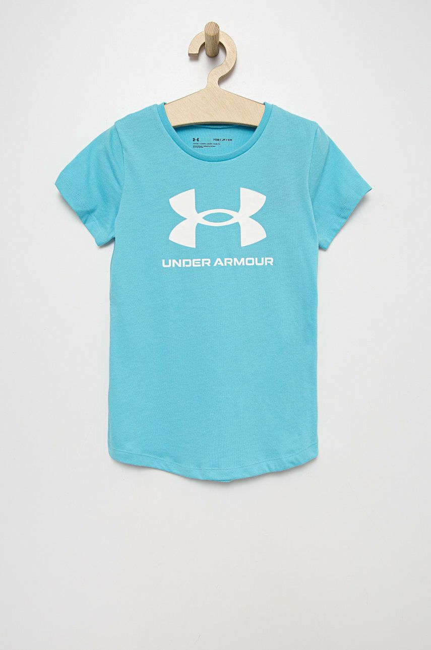Dětské tričko Under Armour 1361182 modrá barva - modrá