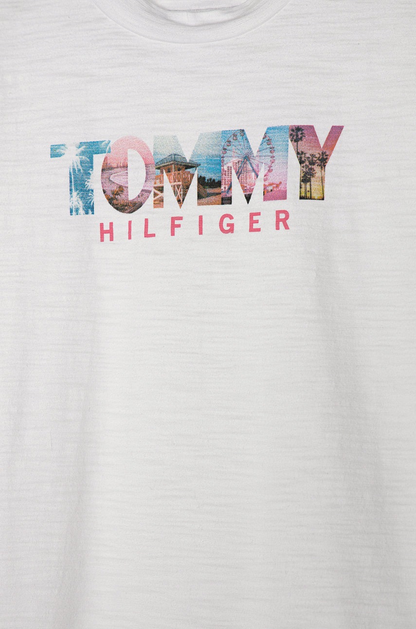 

Детская футболка Tommy Hilfiger цвет белый