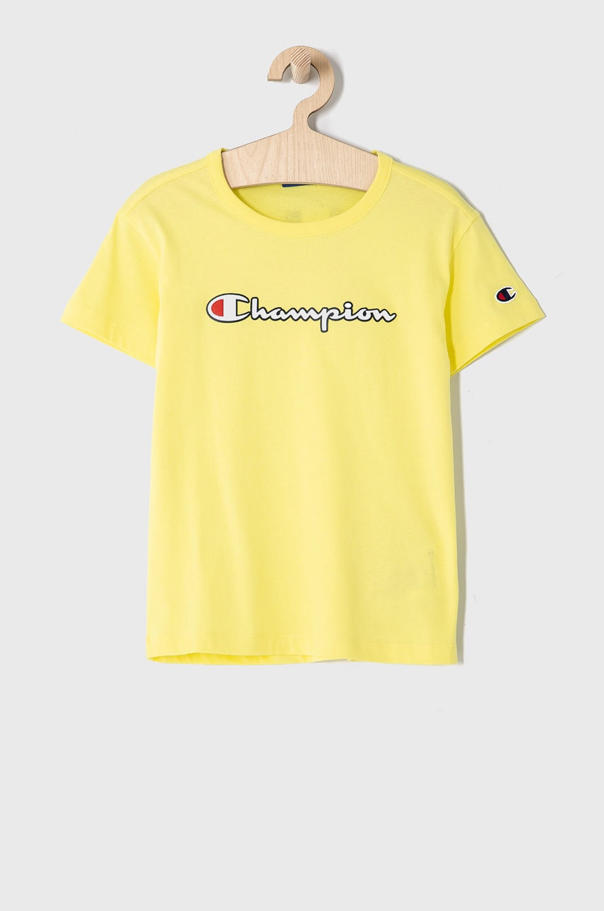 Champion Tricou copii 403785 culoarea galben