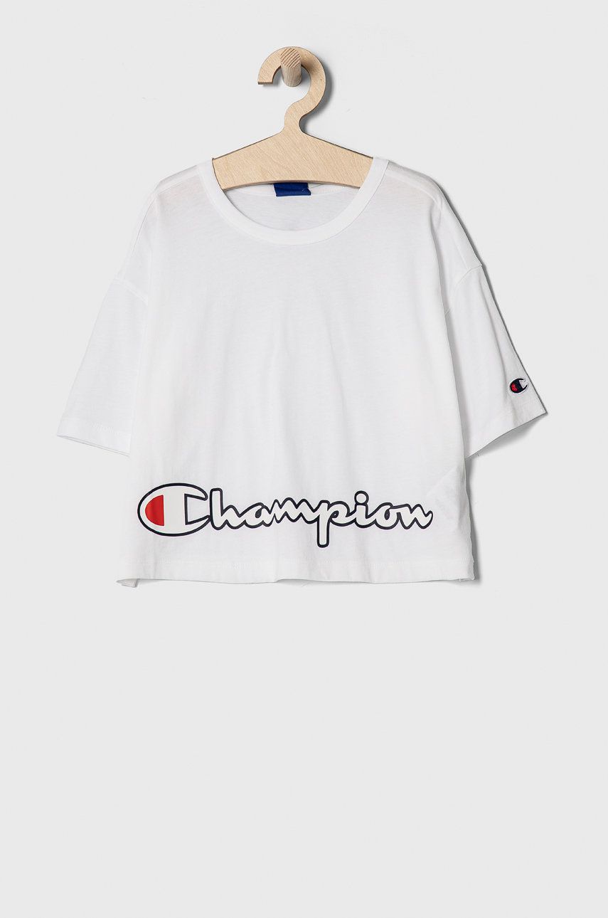 Champion Tricou copii 403787 culoarea alb
