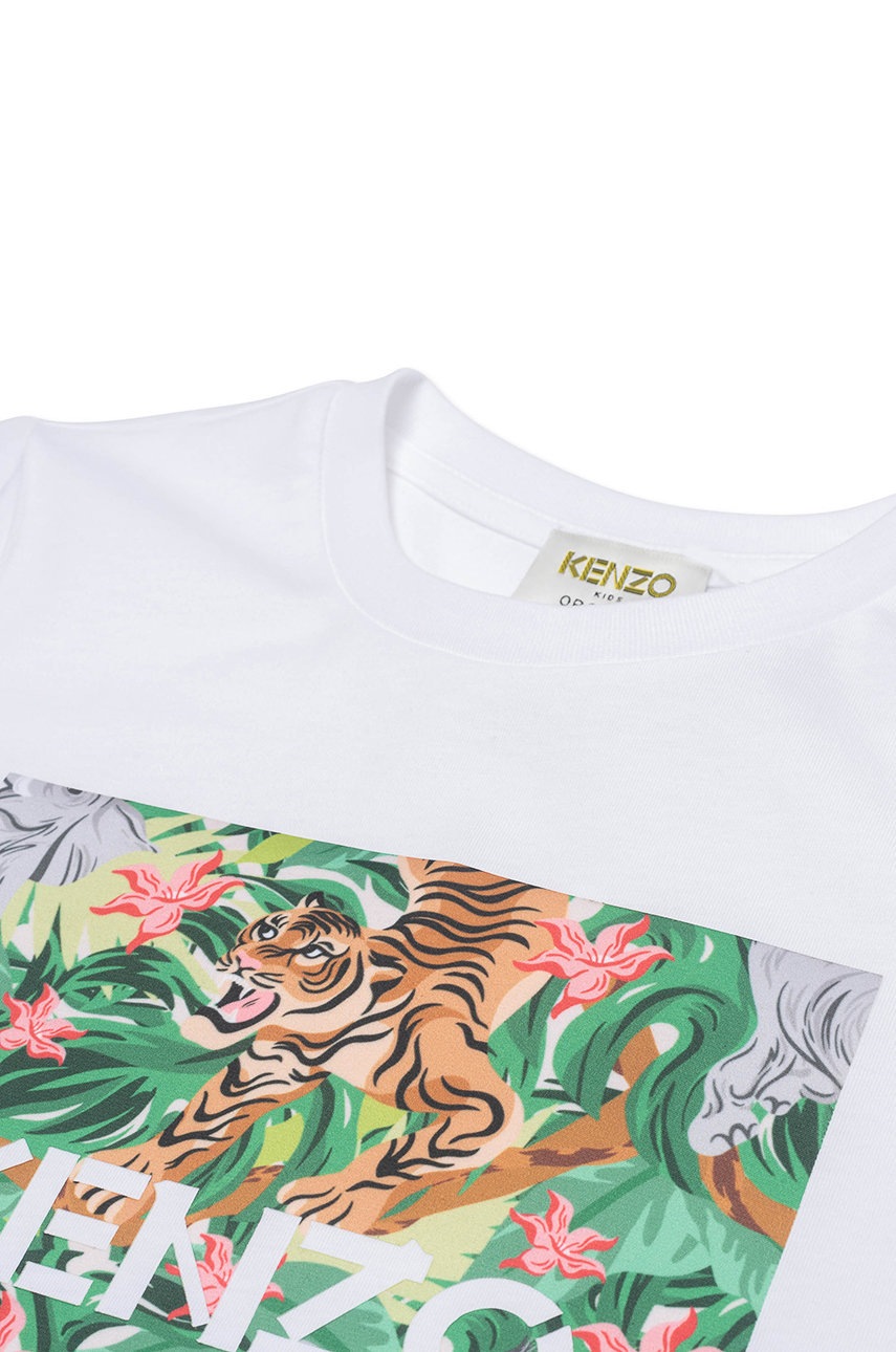 

Дитяча футболка Kenzo Kids колір білий