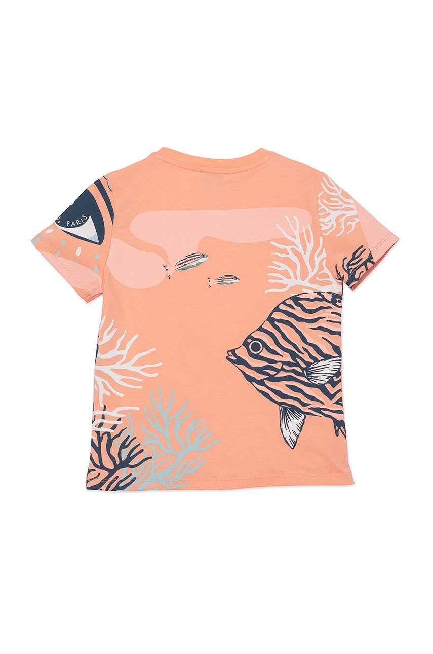 

Дитяча футболка Kenzo Kids колір помаранчевий