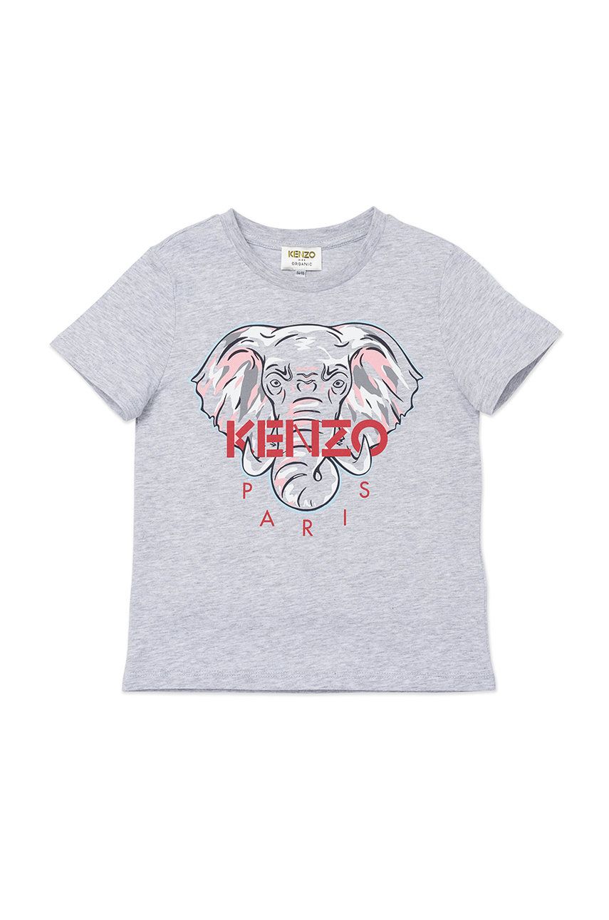 Kenzo Kids T-shirt dziecięcy kolor szary