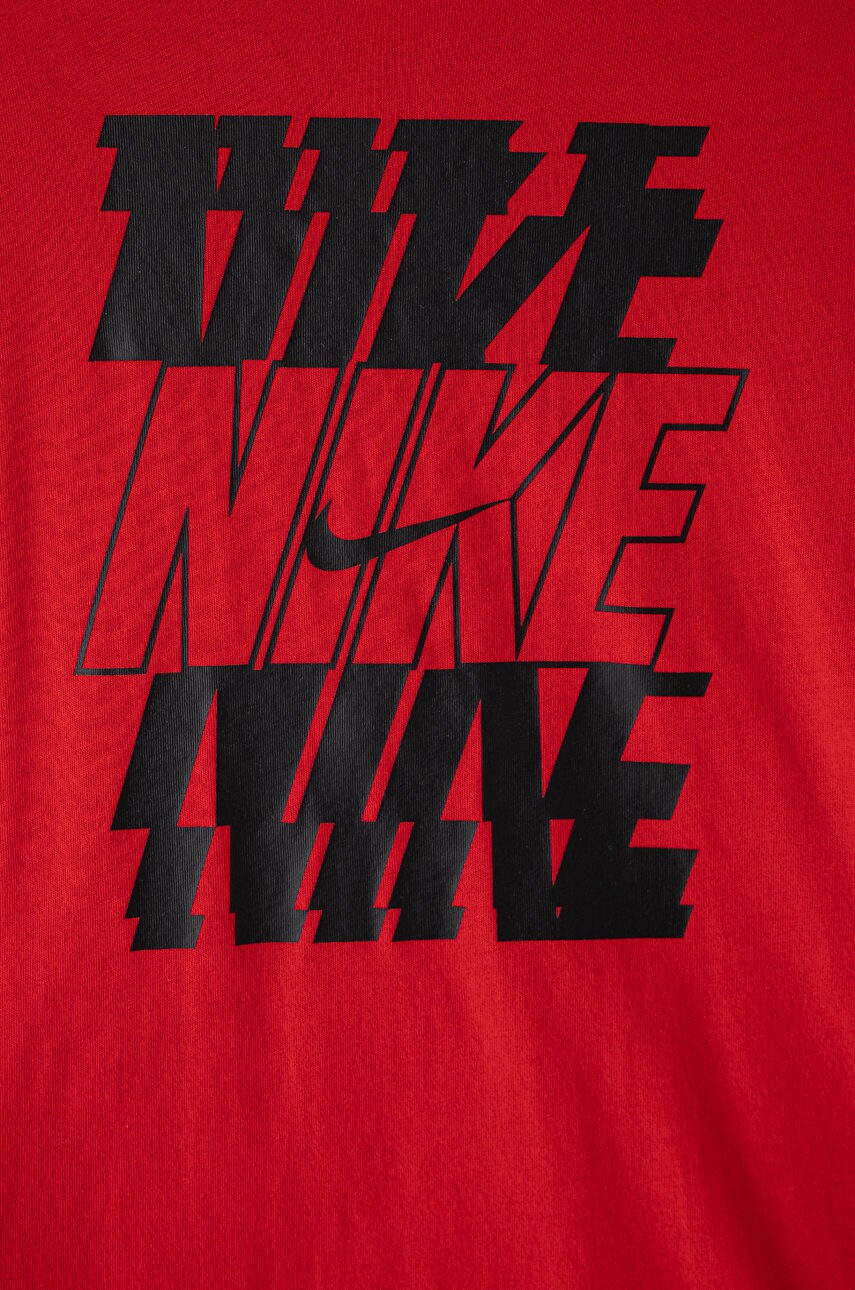 

Дитяча футболка Nike Kids колір червоний з принтом