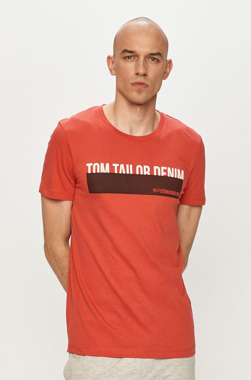 Tom Tailor Tricou culoarea rosu 2023 ❤️ Pret Super answear imagine noua 2022