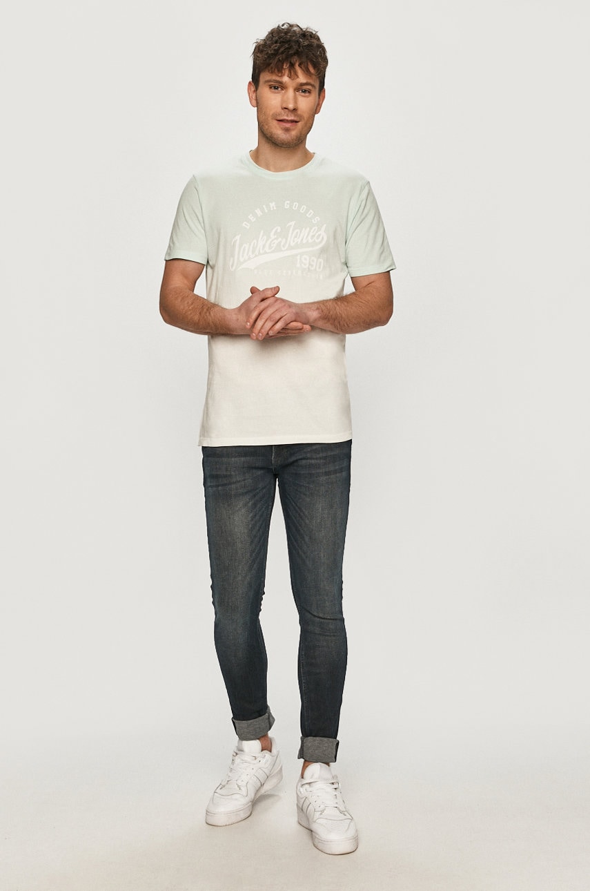 

Футболка Jack & Jones колір бірюзовий