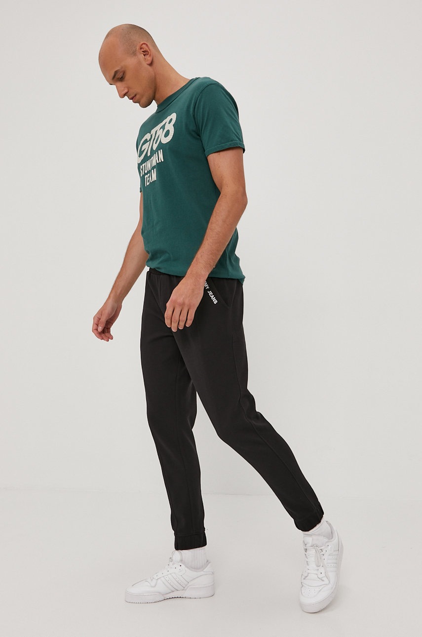 

Футболка Premium by Jack&Jones чоловіча колір зелений з принтом