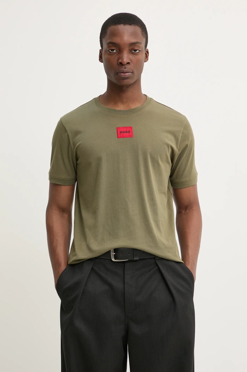 HUGO tricou din bumbac bărbați, cu imprimeu, 50447978