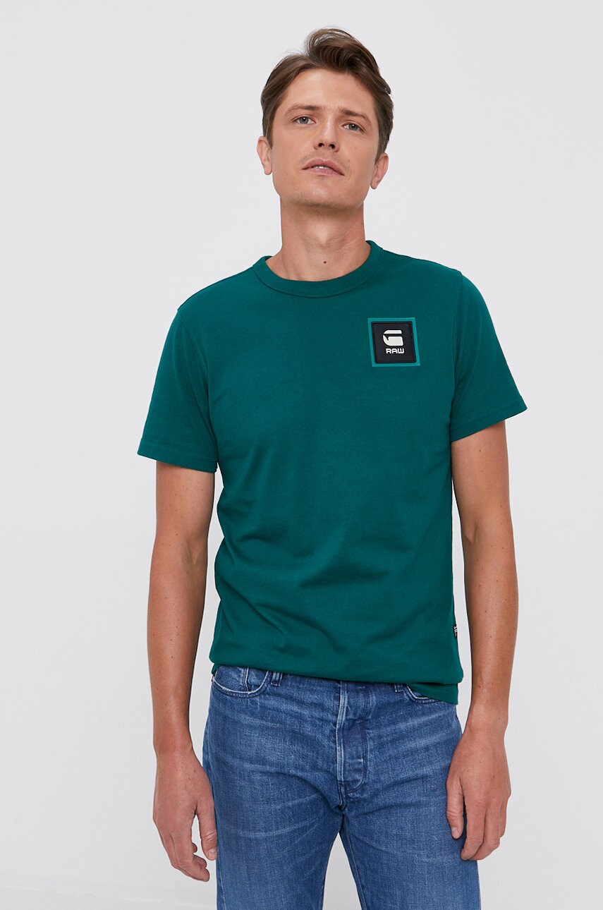 

Хлопковая футболка G-Star Raw с аппликацией