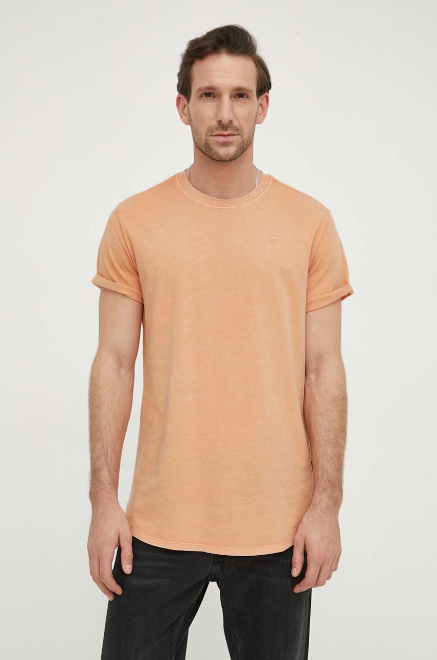 G-Star Raw tricou din bumbac x Sofi Tukker barbati, culoarea portocaliu, neted