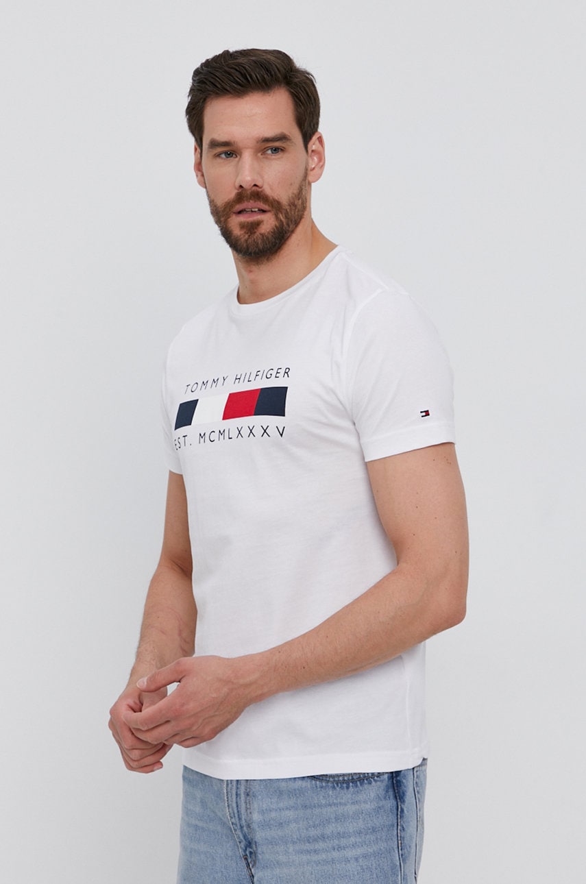 

Tommy Hilfiger - Тениска, Бял