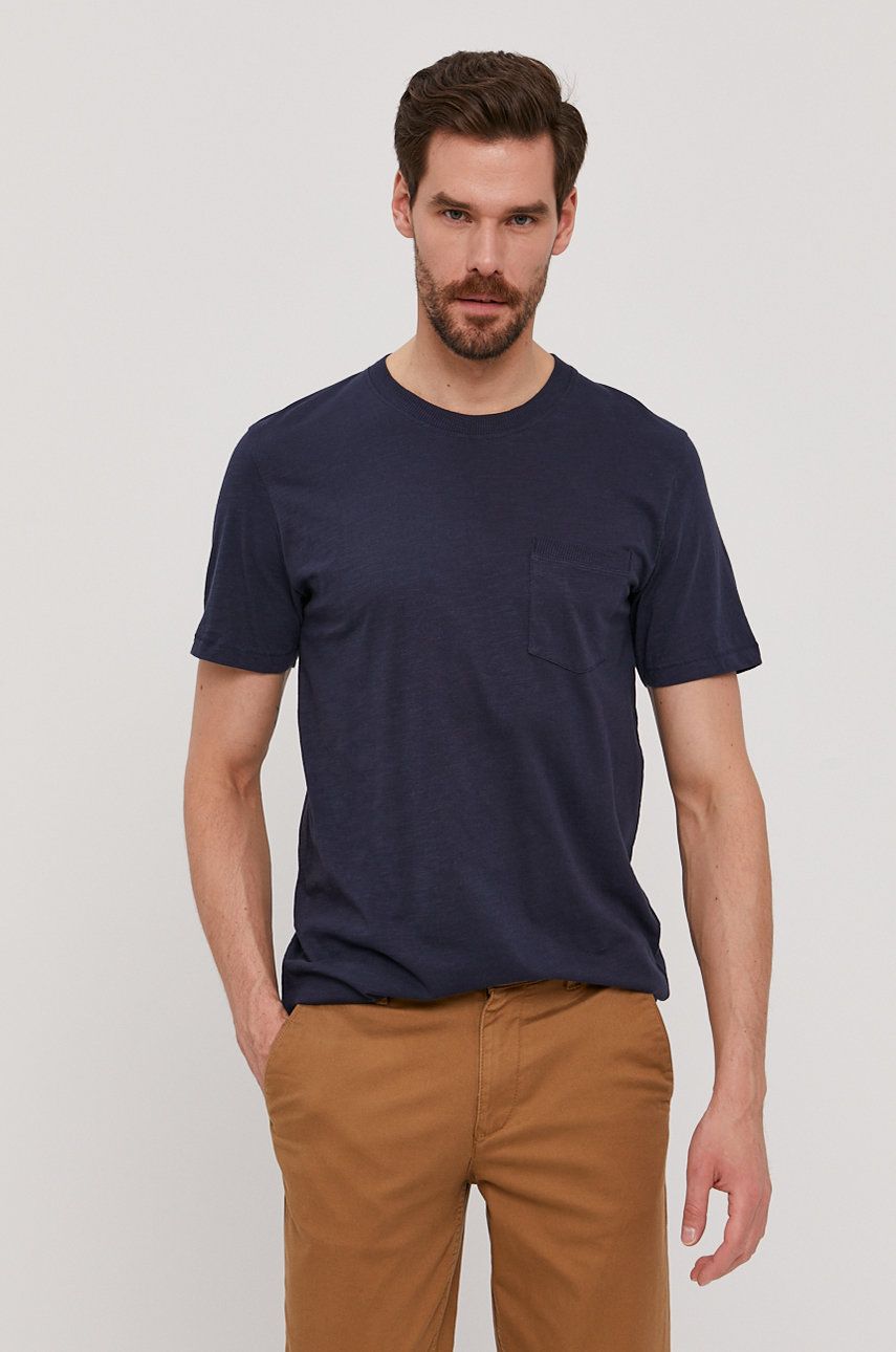Selected Homme T-shirt kolor granatowy