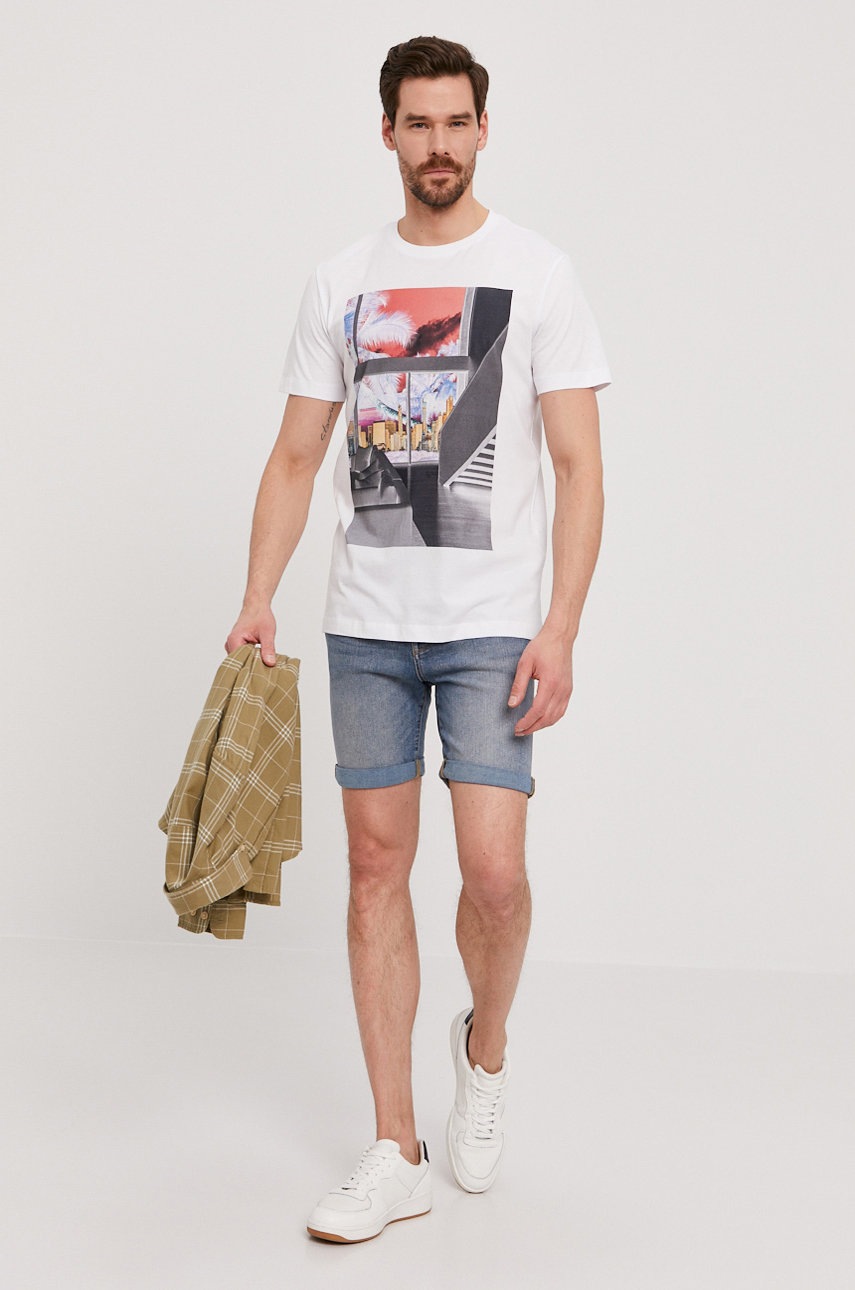 

Футболка Selected Homme колір білий