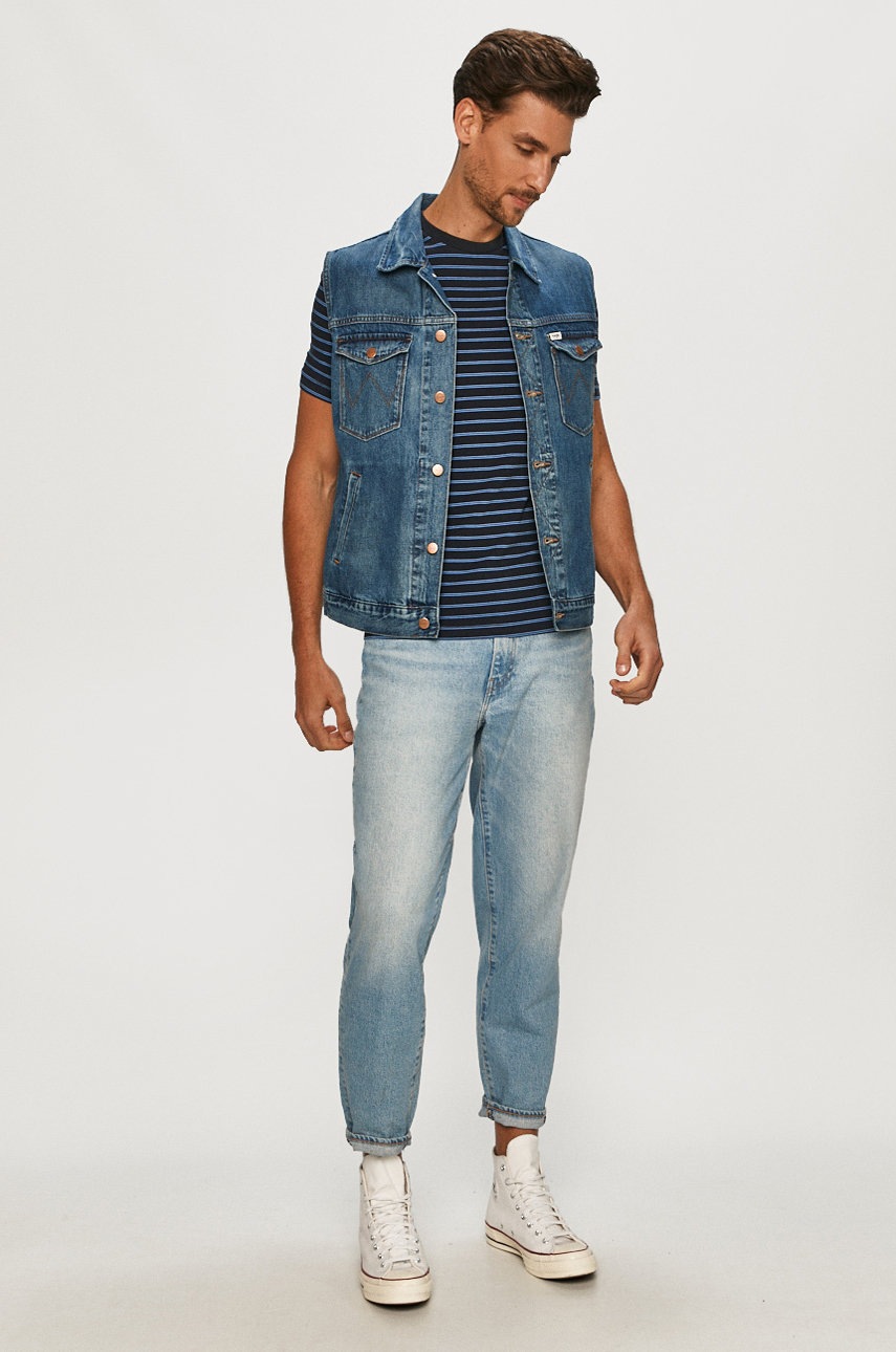 

Футболка Scotch & Soda колір синій візерунок