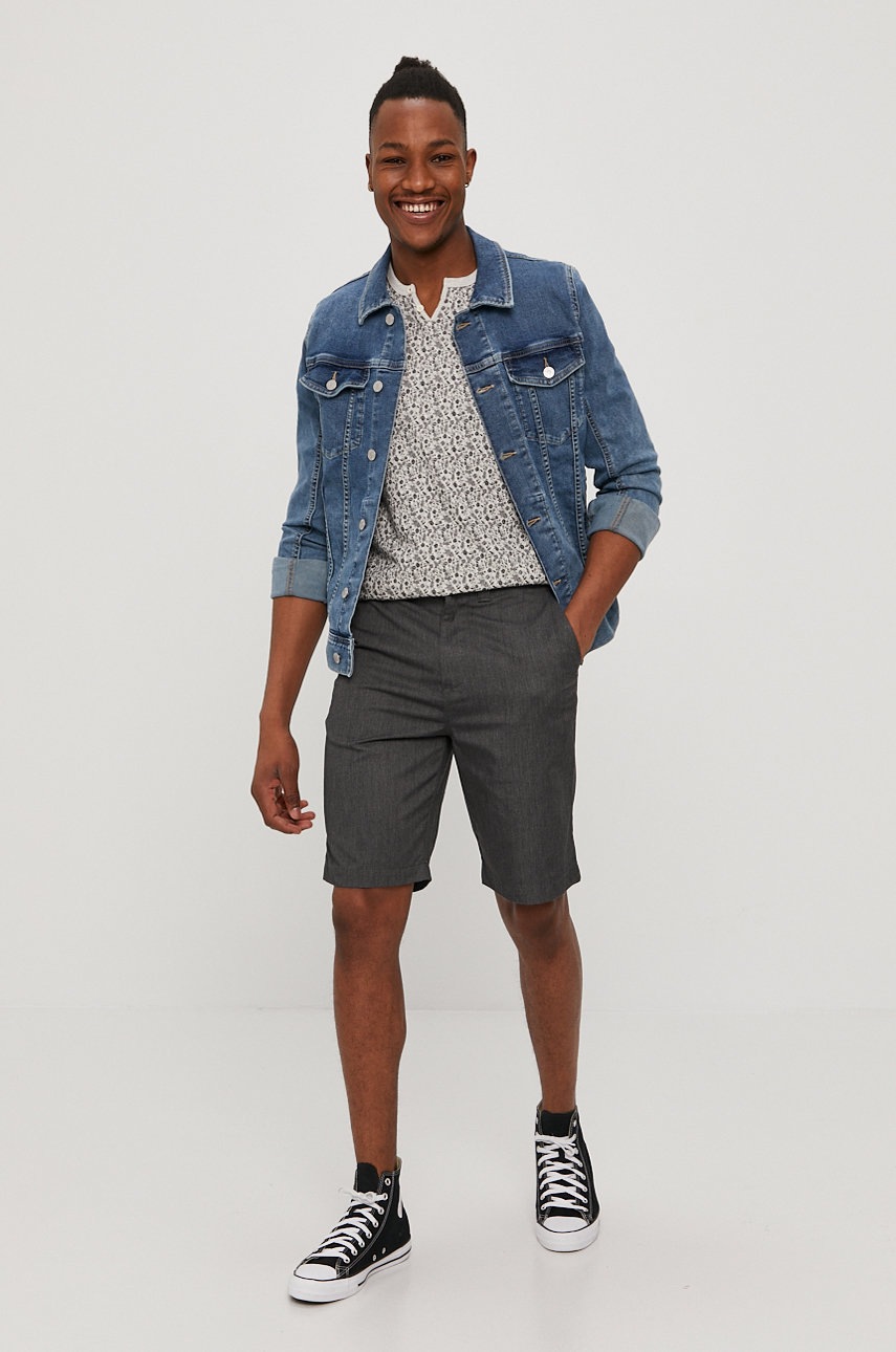 

Футболка Produkt by Jack & Jones цвет серый с узором