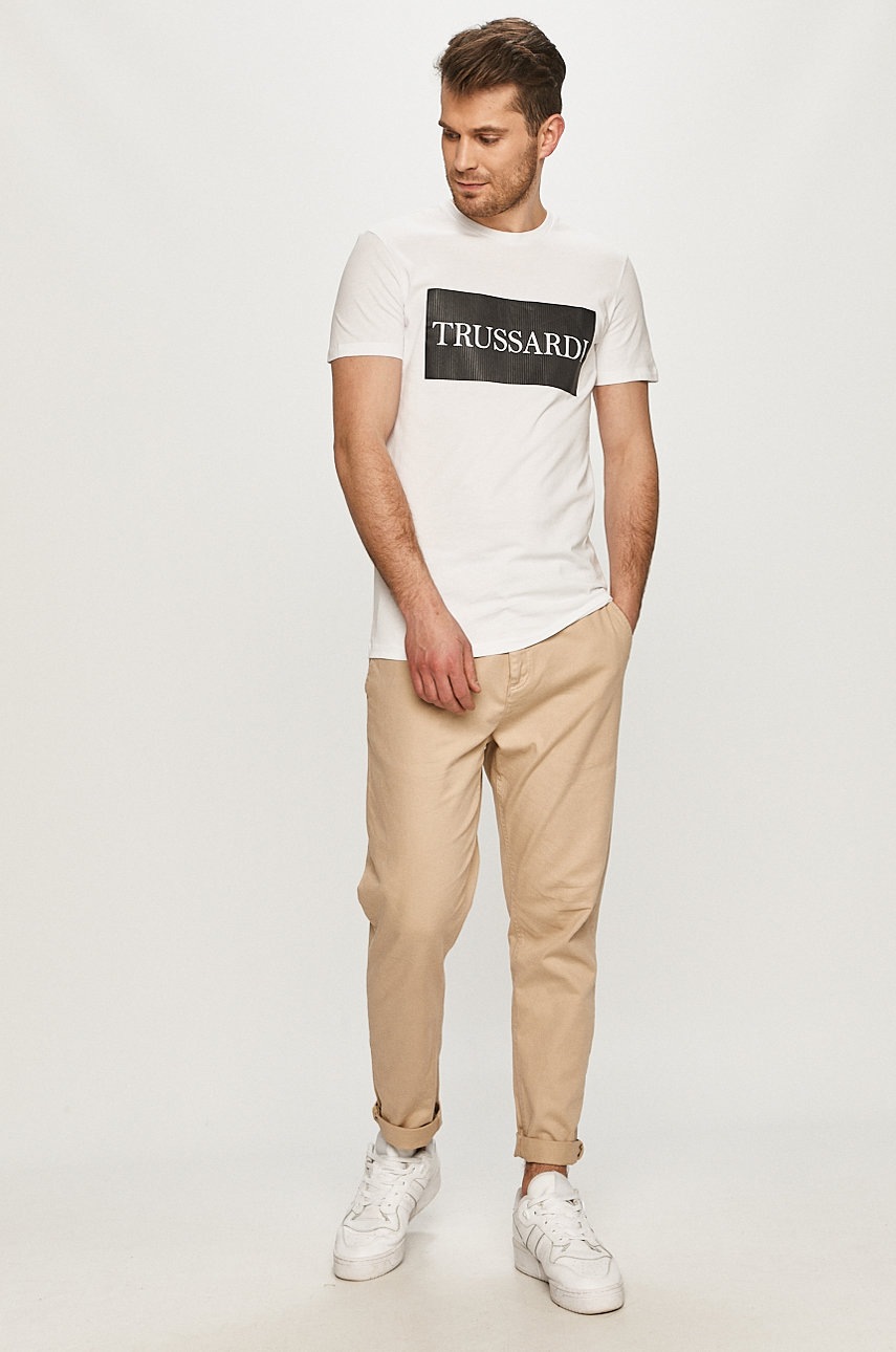 

Футболка Trussardi Jeans колір білий