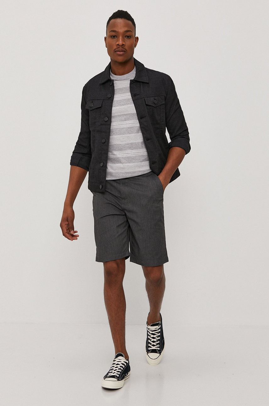 

Футболка Jack & Jones чоловіча колір сірий візерунок