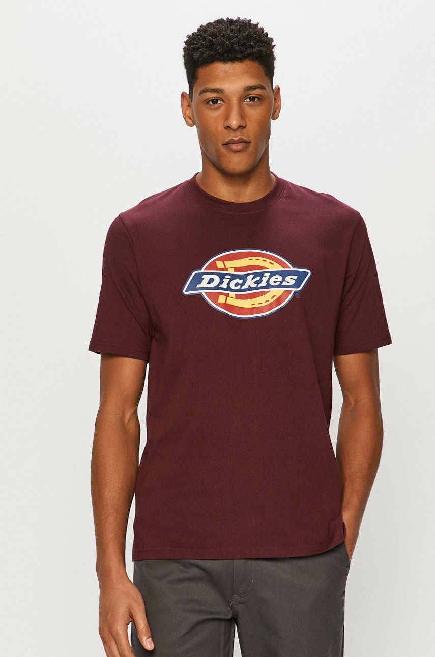 Dickies Tricou culoarea bordo 2023 ❤️ Pret Super answear imagine noua 2022