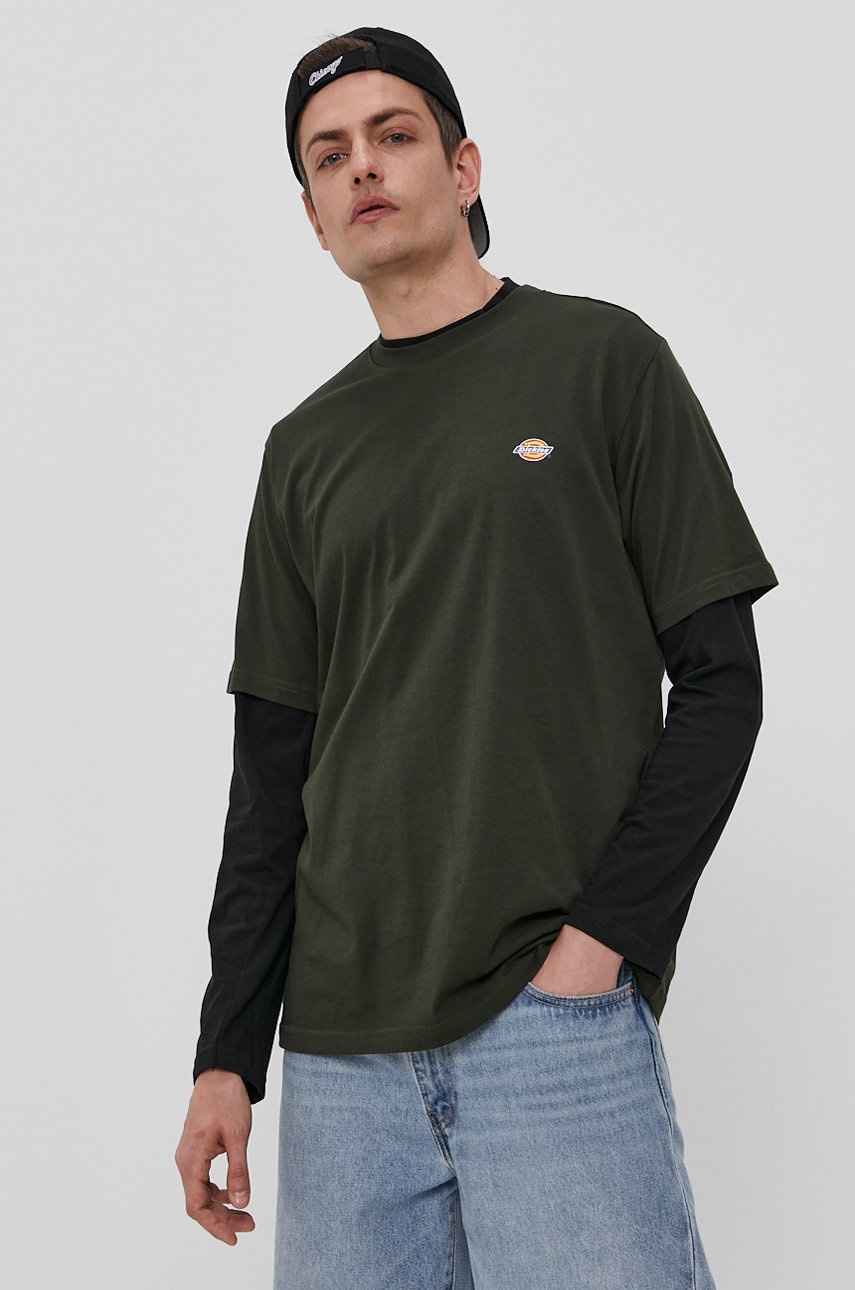 Dickies Tricou Barbati, Culoarea Verde, Material Neted Dk0a4xdbogx-olivegreen