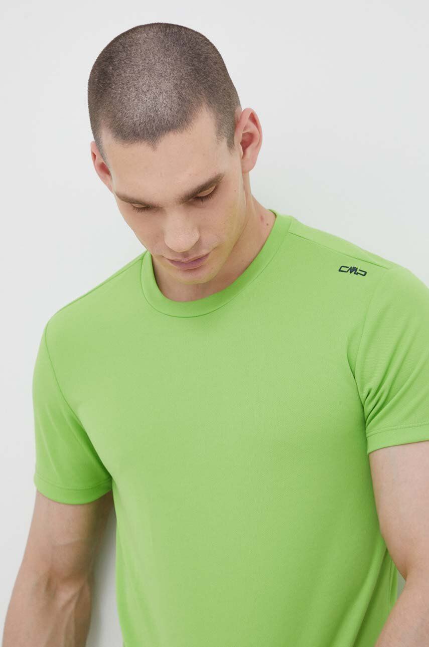 CMP tricou sport culoarea verde, neted