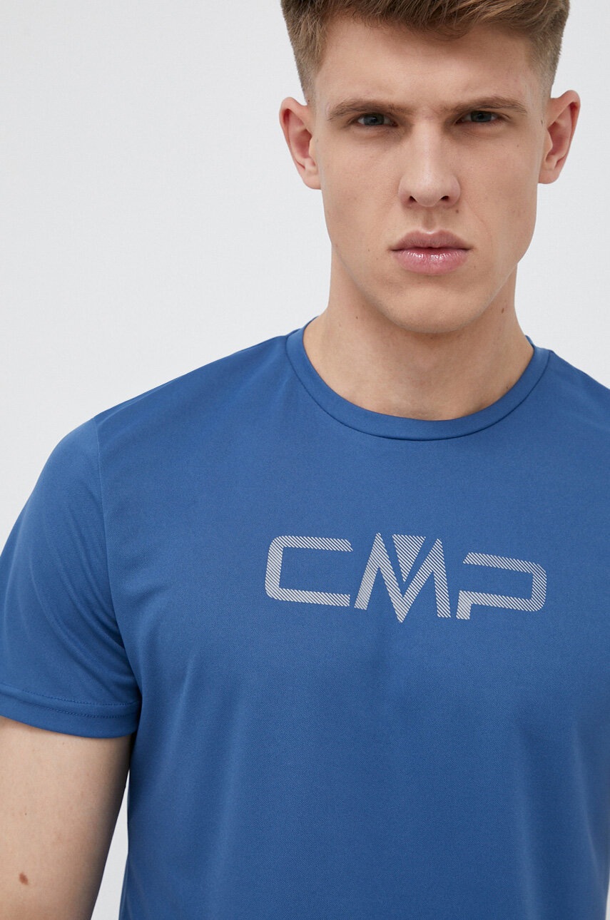 

Тениска CMP в синьо с принт, Син