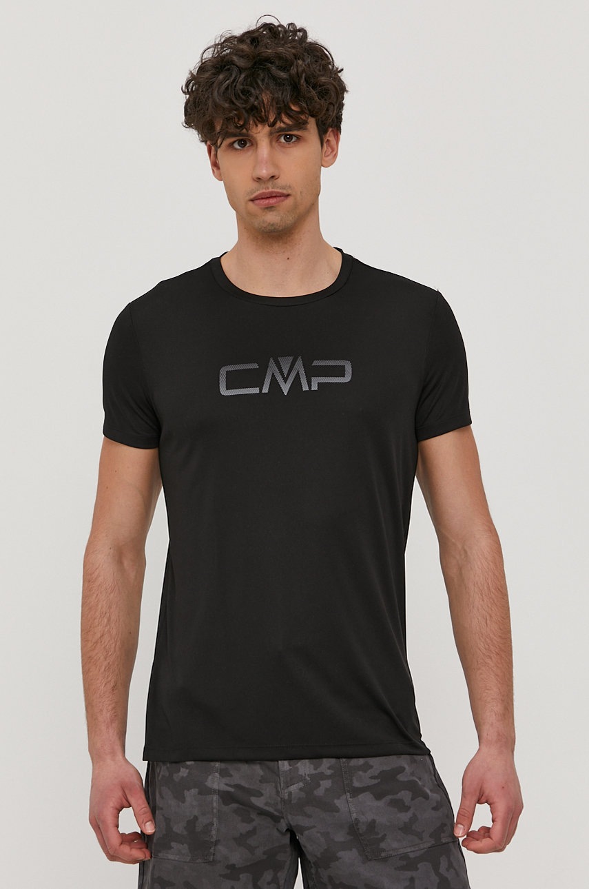 

Футболка CMP цвет чёрный с принтом