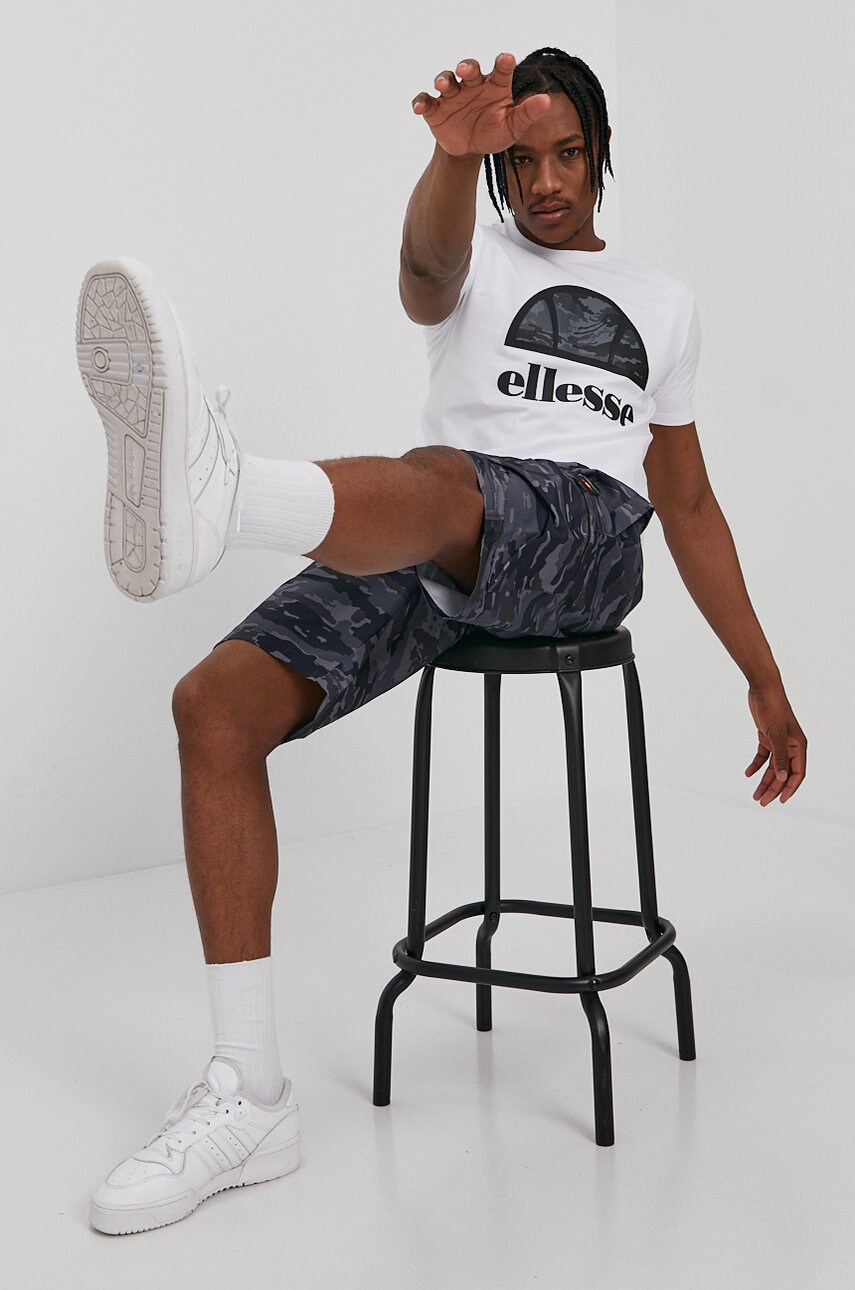 

Футболка Ellesse мужская цвет белый с принтом