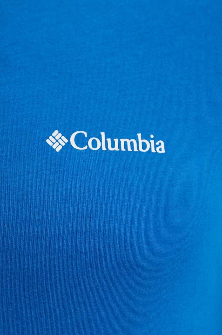 Бавовняна футболка Columbia Rapid Ridge Back Graphic колір синій з принтом 1934824-464 
