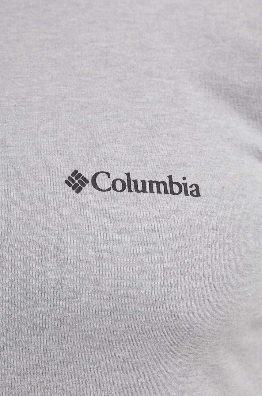 Бавовняна футболка Columbia Rapid Ridge Back Graphic колір сірий з принтом 1934824-464 