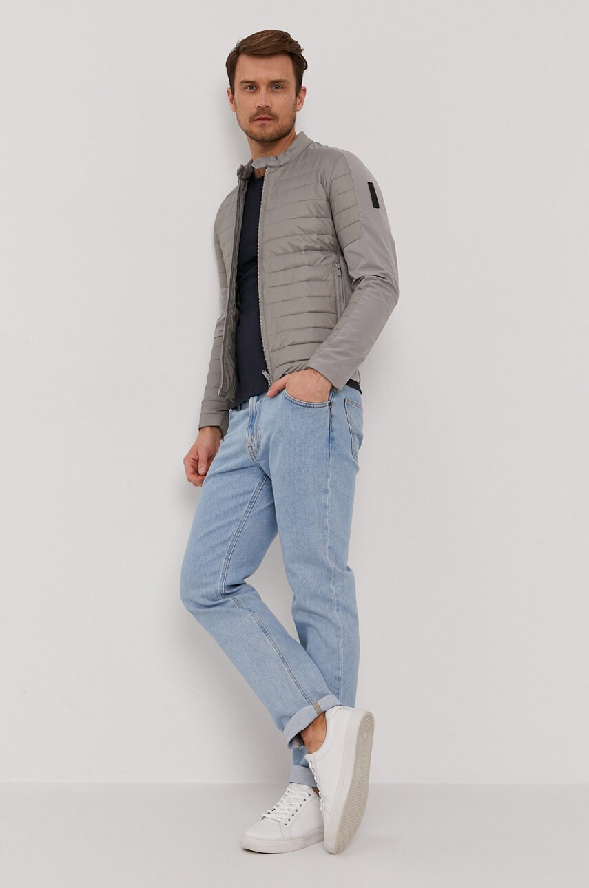 

Футболка PS Paul Smith мужская цвет синий гладкий