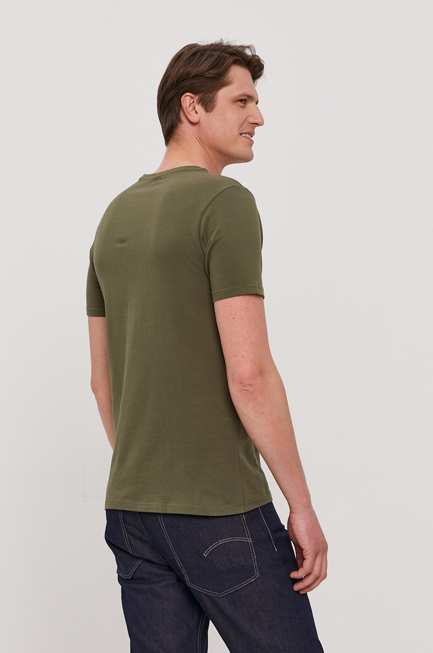 Μπλουζάκι Aeronautica Militare ανδρικό, χρώμα: πράσινο AM1UTI001 φωτογραφία