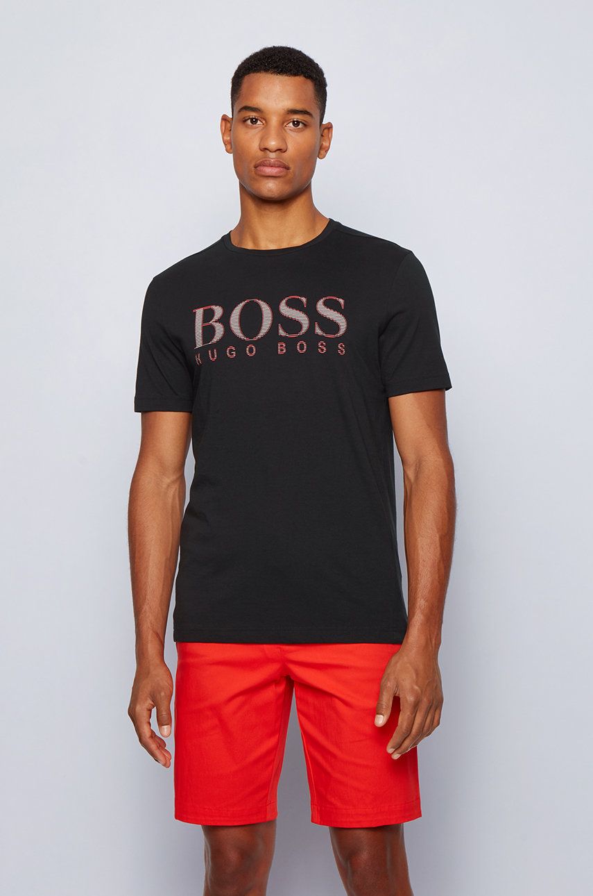 

Boss - Тениска Boss Athleisure, Черен