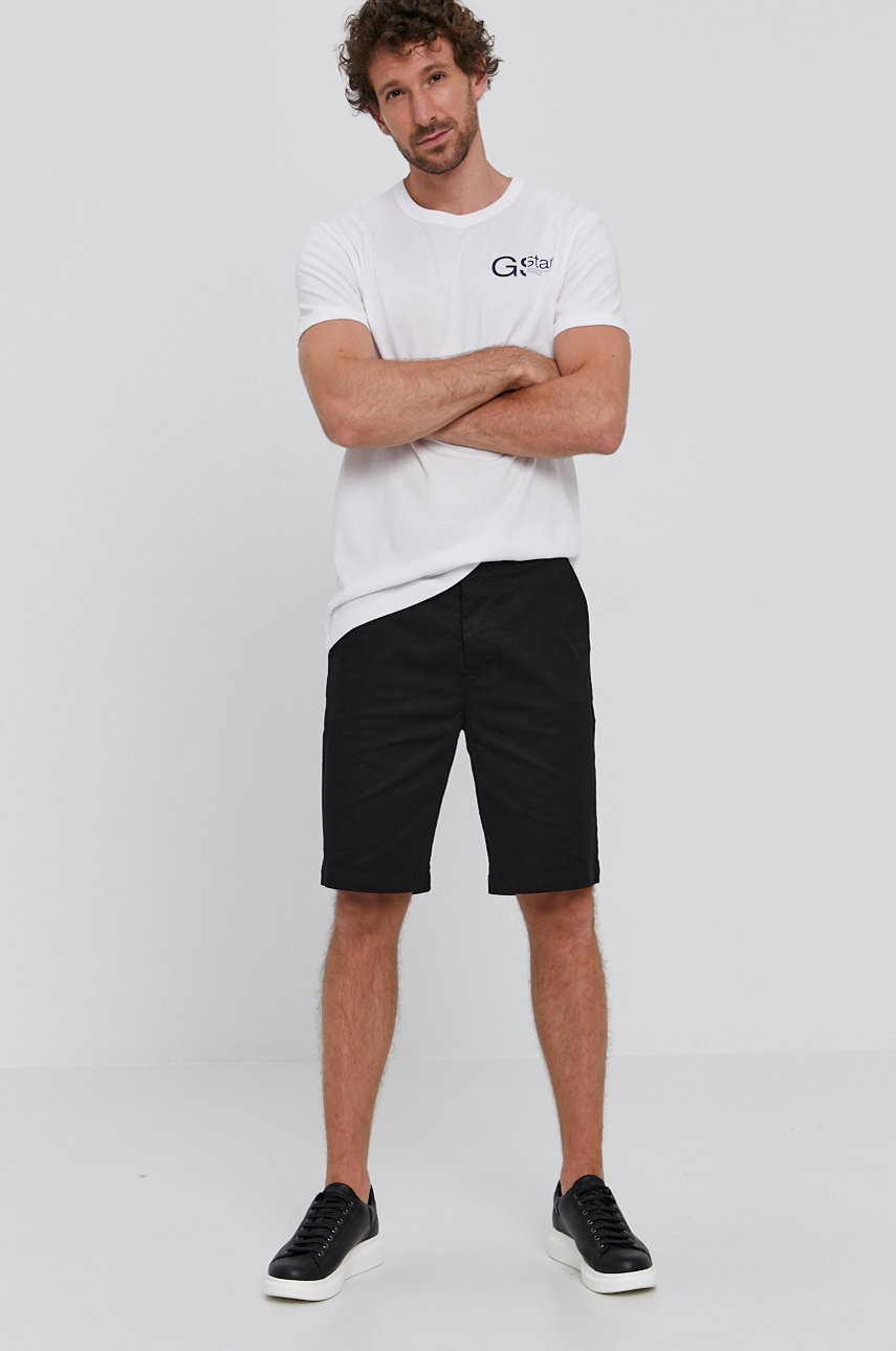 

Футболка G-Star Raw чоловіча колір білий з принтом