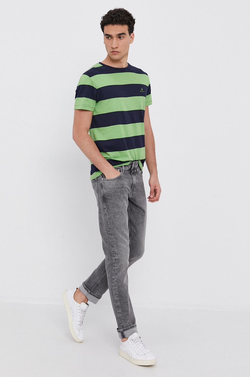 

Хлопковая футболка Gant с узором