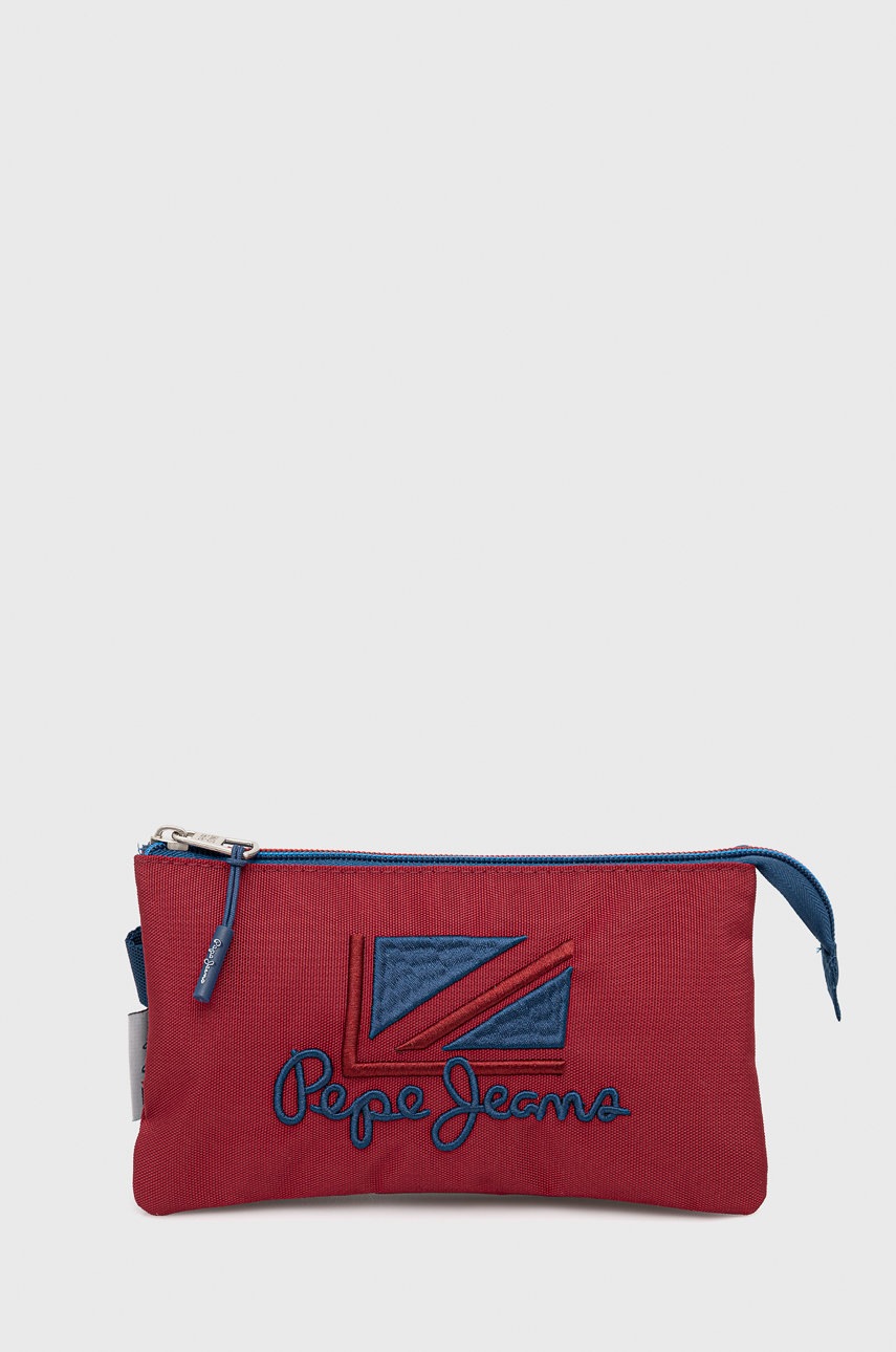 

Детски моливник Pepe Jeans в червено, Червен