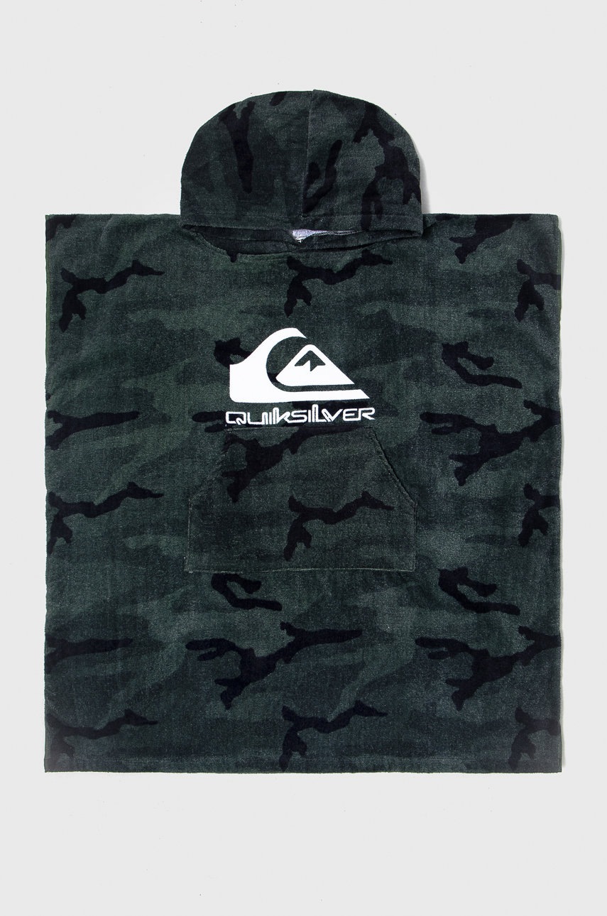 

Детска памучна кърпа Quiksilver в зелено, Зелен