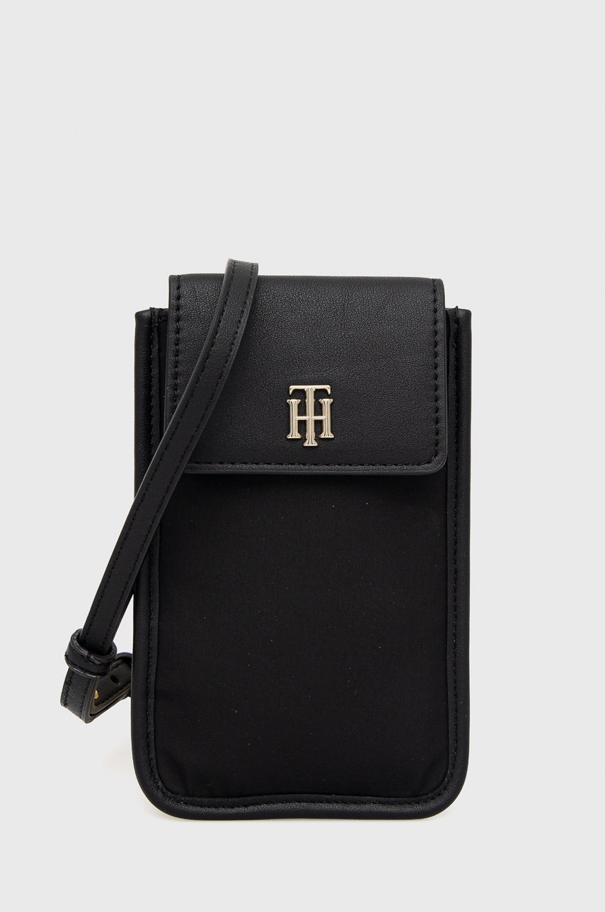 

Кейс за телефон Tommy Hilfiger в черно, Черен