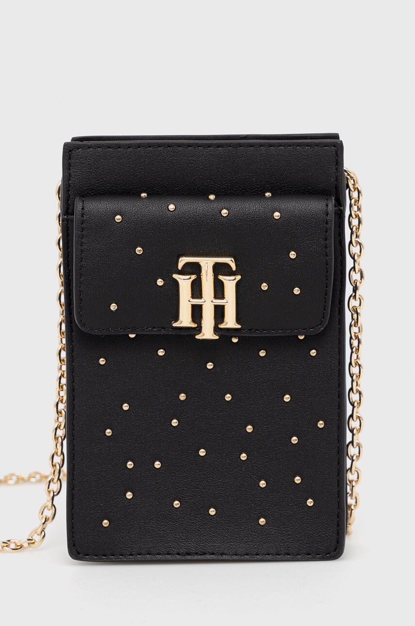 

Калъф за телефон Tommy Hilfiger в черно, Черен