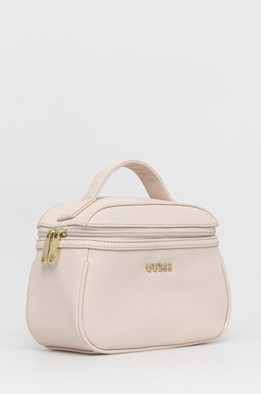 

Косметичка Guess колір бежевий