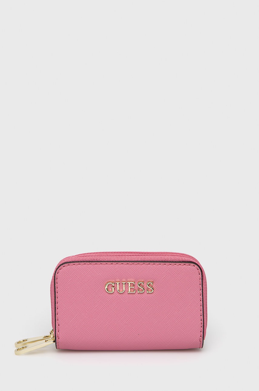 

Портфейл Guess дамски в розово, Розов