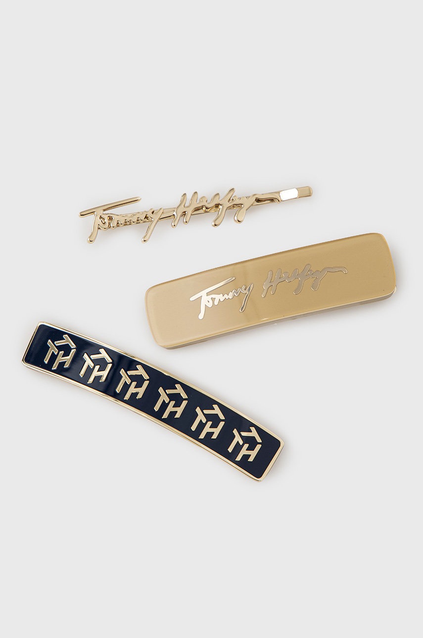 

Шпильки для волосся Tommy Hilfiger Iconic (3-pack) колір золотий