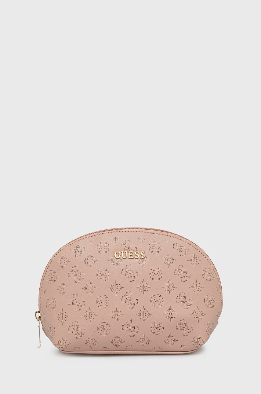 

Козметична чанта Guess в розово, Розов