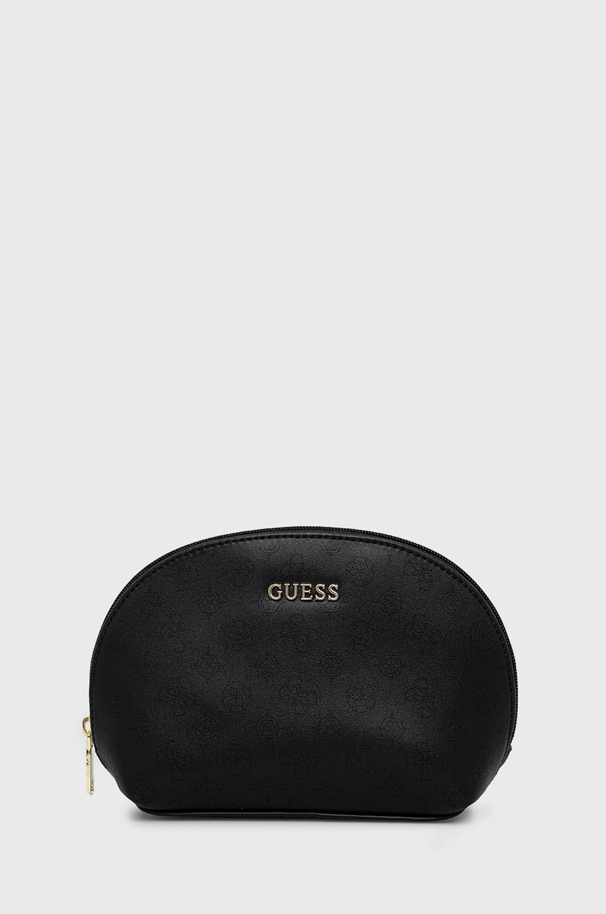 

Козметична чанта Guess в черно, Черен