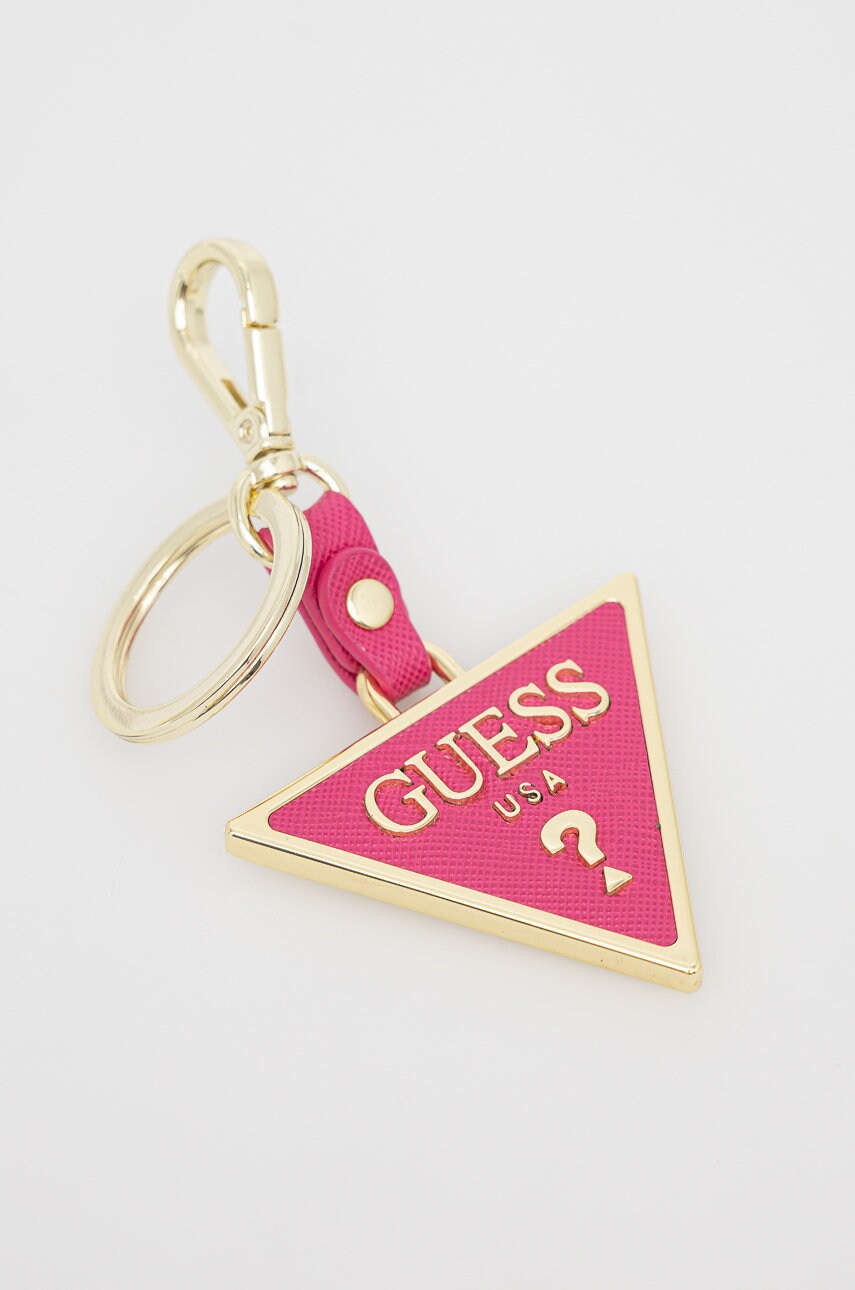

Ключодържател Guess в розово, Розов