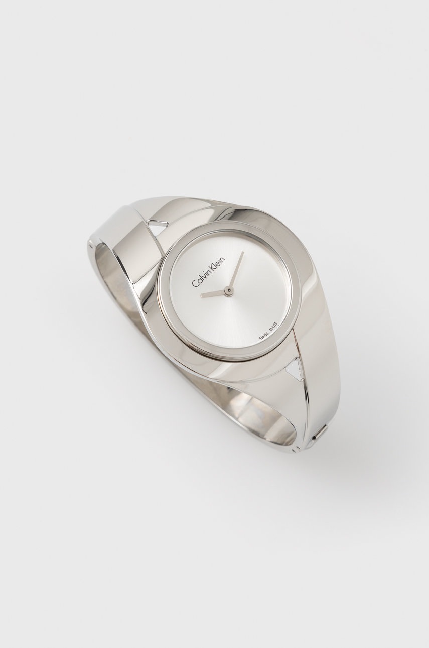 

Часовник Calvin Klein дамски в сребристо, Сребърен