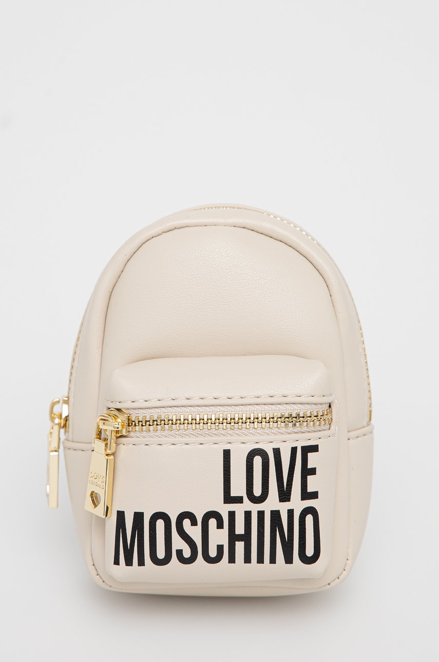 Love Moschino brelok kolor beżowy