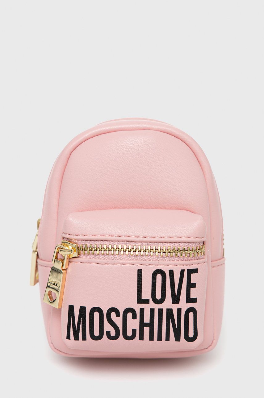 Love Moschino brelok kolor różowy